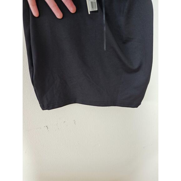 Dyln Black Aida Bodycon Deep V Halter Top Key Hole Front Cutouts Mini Dress XS - Picture 9 of 12